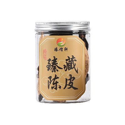 新會(huì)陳皮梅江圈枝皮5年罐裝生曬老陳皮干泡茶煲湯陳皮柑果皮